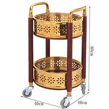 MEI XU Carrelli di Stoccaggio Carrello - Carrello del tè del Cellulare dello scaffale dello Strumento di Bellezza del Carrello dell'hotel dell'automobile dello spuntino del carretto del Vino Carrelli