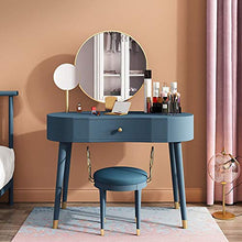 YaGFeng Dressing Table Sgabello Trucco Cassetto del Tavolo Specchio Cuscino Sollevatore Makeup Ragazza È Facile da Montare Quattro Colori per Camera Trucco Gioielleria Bagagli