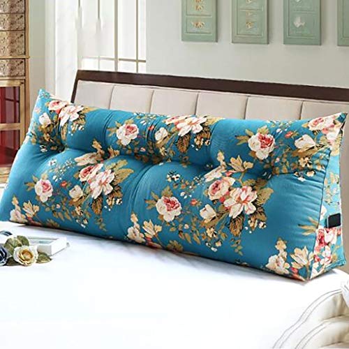 JTZR Cuscini Schienale Triangolare con Zeppa sul Comodino Cuscino Schienale Tridimensionale Cuscino Grande Testiera for Letto Tatami Cuscino Schienale for Lettura Cotone PP Lavabile-120 * 20 * 50cm