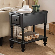 XJL Soggiorno del Comodino MDF Gambale in Legno Massello Table Table Table End Tavolo della Tavolo Lato in Legno Creativo Tavolino Tavolo Piccolo Tavolino con 1 Cassetto (Color : Style A)