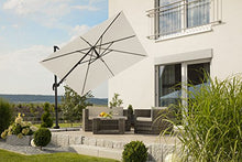 Schneider Premium - Ombrellone a piantana Rhodos Twist eco, ca. 270 x 270 cm, 8 pezzi, quadrato