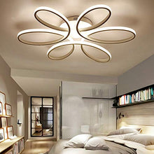 Plafoniera a LED, 85W Plafoniera a forma di fiore creativa, paralume in acrilico Plafoniera in alluminio opaco moderna elegante Salotto Camera da letto per bambini Plafoniera L59cm * H11cm [Classe ene