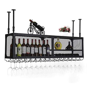 HLL Portabici Del Vino, Portabicchieri Di Vino Portabicchieri Sottosopra Del Bar Datario Del Bancone Industriale Del Bicchiere Del Vino Rosso Del Loft Del Sottotitoli Che Appende il Supporto Della Ta