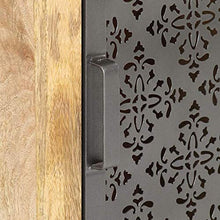 Comodino con Il Portello Laterale Comodino Tavolino Telefono del Basamento for Il Soggiorno Camera da Letto 40x30x50 cm Solid Mango Legno Hyococ