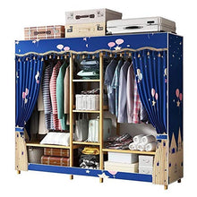 TWDYC Semplice assemblaggio Armadio Bold Acciaio Cloth Armadio Semplice Gabinetto Camera Dormitorio Domestica Tessuto, Guardaroba