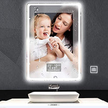WEHOLY Specchi per il trucco a parete Specchio per il trucco Smart Mirror Touch Screen Specchio per il bagno a parete Han HD con specchio per il trucco leggero