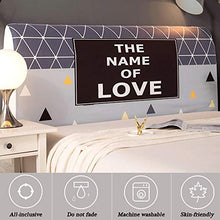 Renbin Copertura per Testiera, Fodera per Testiera Letto Alta Elasticizzata, Fodera per Testiera Letto Elasticizzata Decorazione Camera da Letto,M-120cm