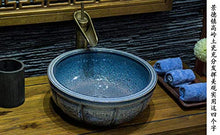 Jingdezhen ceramica arte controsoffitto lavabo ciotola per bagno lavabo lavabo Bagno lavandino fatto a mano in ceramica