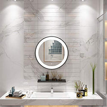 specchio Bagno a Parete LED Touch con Luce Rotondo Illuminato da Hotel cosmetico Bagno Rotondo, 40 cm, 50 cm, 60 cm, 70 cm, 80 cm