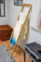 dobar 29745 FSC Kiefer Asciugamano Testa con 4 Pioli, portasciugamani, attaccapanni da Fissare alla Parete, in Legno, Naturale, 42 x 4 x 142 cm