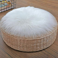 KAIHONG Faux Pelliccia di Agnello di Pecora Tappeto,Pelliccia Sintetica Tappeto Vello (30 x 30 cm, Bianco)