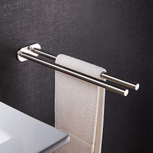 ZUNTO Bagno Porta Salviette da Parete Acciaio Inox Portasciugamani 40cm 2 Bracci