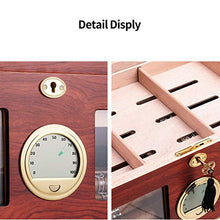 ZLMMY Legno di Cedro Cigar Humidor Idratante Box Gabinetto di Grande capienza Fit 100 Double Layer Cigar Humidor Scatola