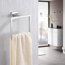 KES Porta Asciugamani Bagno Anello Portasciugamani Adesivo Piazza Acciaio Inossidabile Montaggio Parete Spazzolato, A2480DG-2