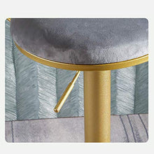 XINGLEI Sgabello Alto da Bar, Regolabile in Altezza e Girevole a 360 °, Moderna Sedia Imbottita con Schienale Medio per Una Seduta ergonomica Alta, Resistente e Stabile (Color : Pink, Size : 45~60cm)