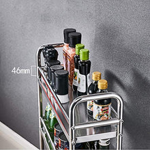 Rack Armadietto portaoggetti Stoccaggio Stretto Acciaio Inox 304 Atterraggio Multi-Strato Che può Essere spostato Cucina, Bagno Contenitore