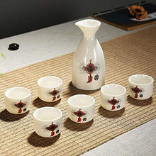 Dispenser di Vino Liquore Hotel Casa Creativo Set Regalo in Ceramica Piccola e Spessa Bicchiere da Vino personalità Cantina per Vini @ Ombra di bambù