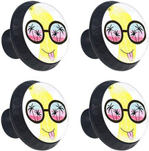 Divertente Banana Fruit Pomelli per Porta Set di 4 Pomelli per Mobili Manopole per Cassetti Cucina Armadio Vetro