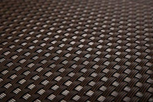 Sellon24 Polyrattan Balkonverkleidung Sichtschutz Balkonsichtschutz anthrazit braun weiß schwarz Kupfer grün Meterware Balkonbespannung 17,49€ / Quadratmeter (H 90cm, RD02 - dunkel braun)
