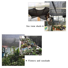 HTL Durable NA 12-Pin Shading Net, panno spesso ombreggiante, utilizzato per il raffreddamento e ombreggiatura funzione di giardino, balcone, tetto. tasso di ombreggiatura 90%, nero, 3 m x 7 m