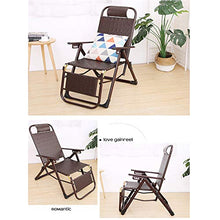 Soul Case Sedia di Vimini Marrone, Poltrona reclinabile a gravità Zero Air Comfort, Sedia da Spiaggia, Sedia da Esterno Pieghevole Imbottita - per Esterno, Campeggio, Giardino, Patio, Prato