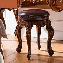 EXCLVEA Sedile per Trucco per Camera da Letto Vanity Sgabello, Trucco Dressing Gambe feci con Rubberwood, Panca Imbottita (Colore, Dimensione : 35x35x48cm)