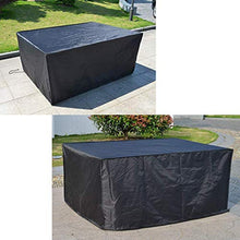 CLJ LWY Copertura per mobili da Giardino Copertura per Patio Impermeabile Grande Copertura per Tavolo Anti-UV 420D per Esterni Rettangolare 250x200x80cm
