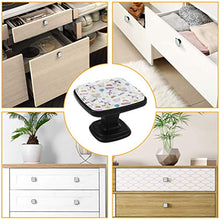 Set di 4 pezzi con maniglia quadrata per armadio da cucina, credenza, cassettiera, cassettiera, con viti, per cucina, comò, armadietto, bagno, guardaroba, unicorno elefante animale