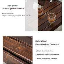 Outdoor Benches Panca in Legno con Ruota di carro, panchine con posti a Sedere nel Patio da Giardino, mobili rustici da Esterno, Panca per Sedia per 2 Persone con tavolino
