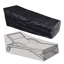 HUACHENG Nero/Grigio Poltroncina in Poliestere Impermeabile Copertura Antipolvere Giardino Esterno Patio Mobili per la casa Sedie da Spiaggia Borsa di Protezione-Nero