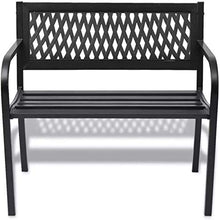 lyrlody Panca da Giardino, Panca da Campeggio Panchina da Esterni per Accomodare 2 Persone per Giardino o Terrazza, 118 x 50 x 75 cm