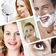 XXT, specchio da trucco con luce a LED con luce europea 10x HD zoom dressing specchio principessa
