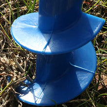 Yardwe 2Pezzi Picchetto di Supporto per ombrellone Mare Spiaggia in plastica Porta ombrellone da Spiaggia,Blu (16.5 x 7 x 1.7 di Pollice)