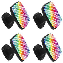 arcobaleno 4 PCS Pomelli per Porta, Pomolo per Mobile, Pomelli per Mobili con Viti, Maniglia per Armadietto, Pomelli per Porta, Pomelli per Cassetti per Porta, Armadio, Cassetto e Credenza