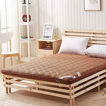 WSZGR Shikibuto Pieghevole Futon Giapponese Tradizionale Dormire Tappetino Pavimento Lettino per Adulti,Roll Up Materasso Marrone 120x200cm/47x79inch