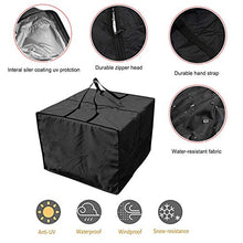 Borsa per Cuscino con Cerniera, Oxford Borsa da Giardino Grande Borsa da Giardino, Custodia Impermeabile per Cuscini di Seduta per mobili - 81x81x61cm