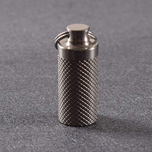 HEALLILY Portapillole Portachiavi Mini Portapillole in Titanio Portapillole Portatile Custodia per Medicinali per Borsa da Viaggio All'aperto per Interni