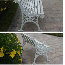 household products Terrazza Giardino Panca, Parco Panchina in Legno Massello Anticorrosivo E Cast Telaio in Ferro, Panca Portico con Schienale E Braccioli, Adatta A Ponte Prato Terrazza Balcone