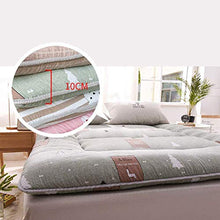 HKX dormitorio Futon coprimaterasso, Tappetino Tappetino Cuscino Pieghevole-E 90x200cm (35x79 Pollici)