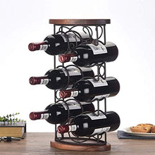 LHQ-HQ Soggiorno visualizzazione Vino Decorazione della casa Vino Bar Rack espositore Vino Rack Multi-Bottiglia di Vino in Legno massello cremagliera
