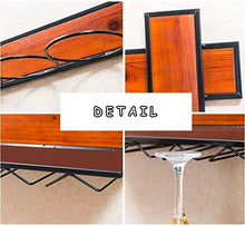 OLDJTK Bottiglia di Vino Rack Loft Legno Mensola Legno/Metallo/Ferro Materiali da pareti HanginStorage Vino e Bicchieri Supporto della Struttura del Vino Calici Calici Holder Rack - 80x13.5x35cm