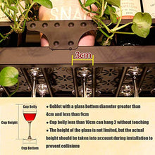 HLL Wine Rack, cucina d'epoca di arte di ferro soffitto Wine Rack Altezza regolabile supporto di vetro di vino per Bar/Ristoranti/Cucine Decoration Shelf,150x35cm,150x35cm