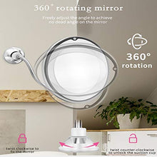 BD.Y Specchi per Trucco 360 ° Specchio di cortesia 10X LED Specchio Rotante Flessibile Specchio ingranditore con Forte Ventosa
