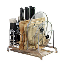 LYM &ripiano di stoccaggio Mensole della Cucina, Multifunzione Domestica Pot Shelf da Terra Chopper condimento Rack di stoccaggio Scaffale Scaffale di Finitura
