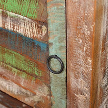 vidaXL Mobile Multicolore Legno Riciclato con Tavolo 1 cassetto 1 sportello