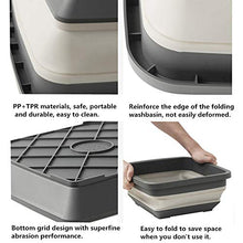 Bycws Pietino Pieghevole, Lavabo Pieghevole Lavandino Leggero Portatile Lavabo Pieghevole in plastica Lavatoio Gratuito per la casa Camping Cucina Esterna BBQ