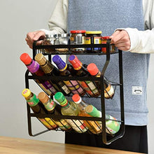 LYM &ripiano di stoccaggio Mensole della Cucina, Multifunzione Domestica condimento Rack di stoccaggio Accessori for la Cucina scaffalature unità Scaffale di Finitura