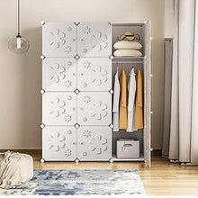 ZWYSL Appendiabiti Portatile Cabinet in Plastica di Alta qualità Montare Il Panno Appeso Camera da Letto Armadio di Stoccaggio Scatola Portaoggetti in Plastica (Size : 7 Doors)