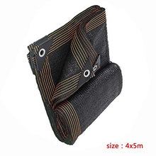PENGDDP Telo Coprente Rete ombreggiante Telo ombreggiante Rete Tessuta Ombreggiante Tessuto Ombra Rete per schermi Privacy del Balcone (4x5m)-Nero 4x5m
