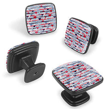 Hearts stripes and dots Pomelli per Porta Set di 4 Pomelli per Mobili Manopole per Cassetti Cucina Armadio Vetro